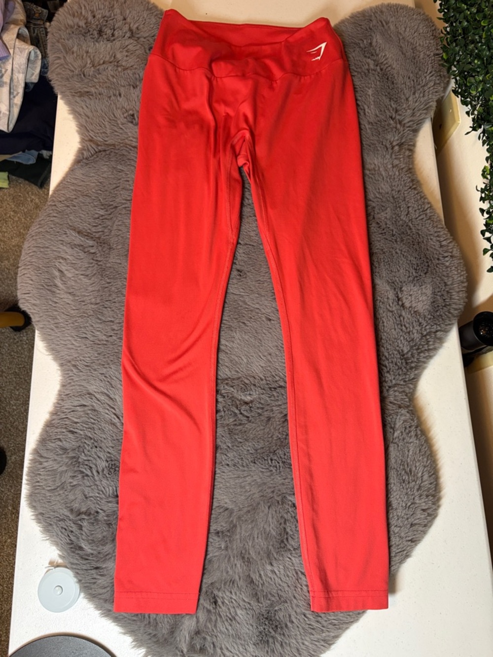 Gymshark Coral-Red High-Waist Active Leggings Size Small - Picture 6 of 6